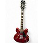 Used Giannini GSH-350 Candy Apple Red Metallic Hollow Body Electric Guitar Candy Apple Red Metallic