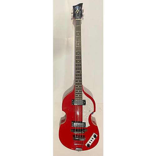 Giannini Used Giannini Gb-4 Red Electric Bass Guitar Red