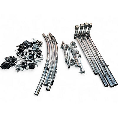 Used Gibraltar Curved Double bass drum rack with attachments Drum Rack