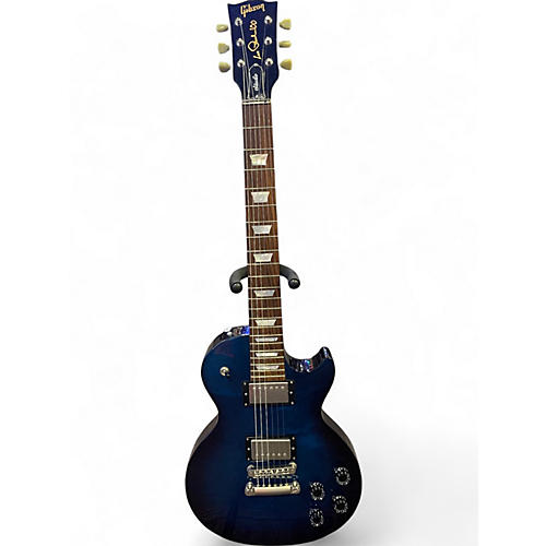 Used Gibson 100th Anniversary Edition Les Paul Studio  Trans Blue Solid Body Electric Guitar Trans Blue