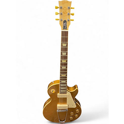 Used Gibson 1952 REISSUE LES PAUL TRIBUTE Gold Bullion Solid Body Electric Guitar Gold Bullion