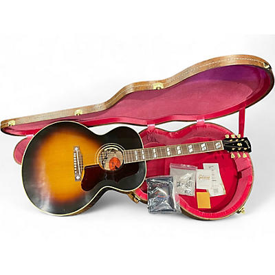 Used Gibson 1952 j-185 2 Tone Sunburst Acoustic Electric Guitar