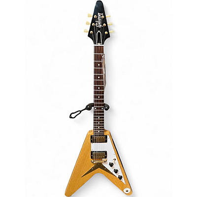 Used Gibson 1958 Korina Flying V White Pickguard Natural Solid Body Electric Guitar