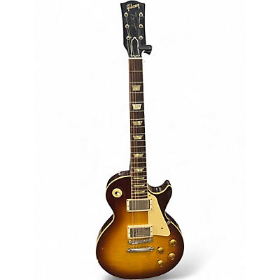 Used Gibson 1958 Reissue Murphy Aged Les Paul 2 Tone Sunburst Solid Body Electric Guitar