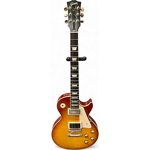 Used Gibson 1959 Reissue Jimmy Page Les Paul Number One Aged Sunburst Solid Body Electric Guitar Sunburst