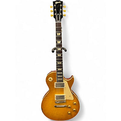 Used Gibson 1959 reissue les paul heavy age murphy lab Honey Burst Solid Body Electric Guitar