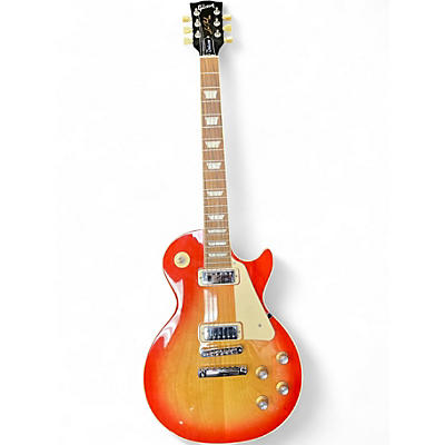 Used Gibson 1970s Les Paul Reissue Deluxe Ash Top Cherry Sunburst Solid Body Electric Guitar