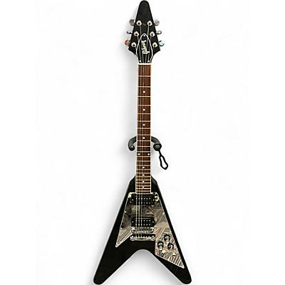 Used Gibson 70'S FLYING V MIRROR Black Solid Body Electric Guitar