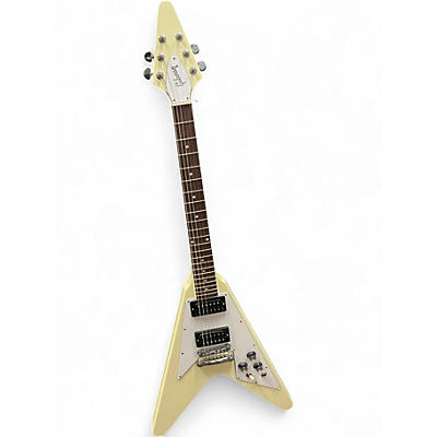 Used Gibson 70s Flying V Antique White Solid Body Electric Guitar