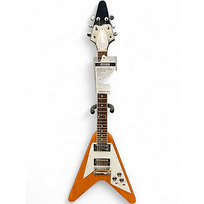 Used Gibson '70s Flying V Korina Natural Solid Body Electric Guitar