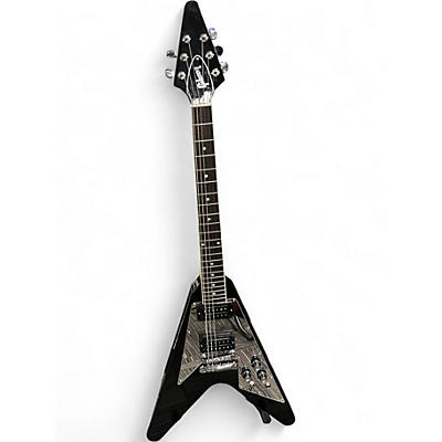 Used Gibson '70s Flying V Mirror Black Solid Body Electric Guitar