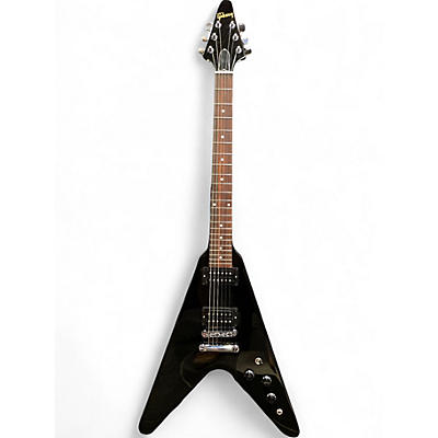 Used Gibson 80's Flying V Black Solid Body Electric Guitar