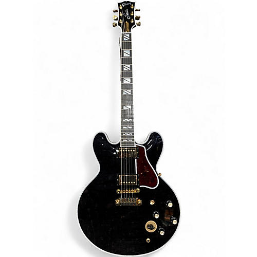 Used Gibson BB King Signature Lucille Black with Silver Pinstripes Hollow Body Electric Guitar Black with Silver Pinstripes