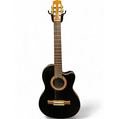 Used Gibson CHET ATKINS Black Classical Acoustic Electric Guitar