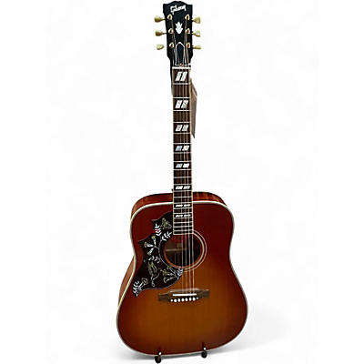 Used Gibson Custom 1960 Hummingbird Reissue Left-Handed Sunburst Acoustic Electric Guitar