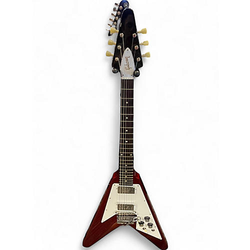 Used Gibson Custom 1967 Flying V Reissue Metallic Red Solid Body Electric Guitar Metallic Red