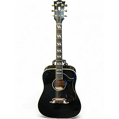 Used Gibson Custom Elvis Dove Black Acoustic Electric Guitar