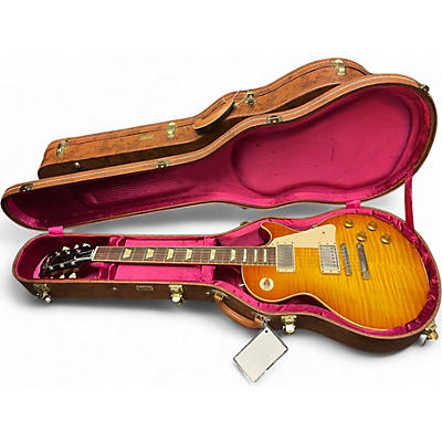 Used Gibson Custom LP R8 2 Tone Sunburst Solid Body Electric Guitar