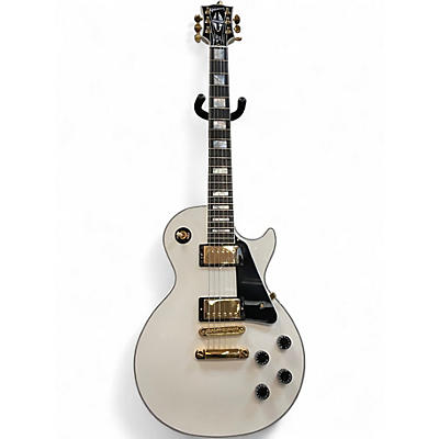 Used Gibson Custom Les Paul Custom Alpine White Solid Body Electric Guitar