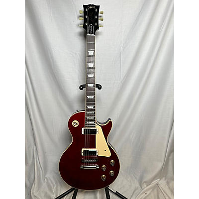 Gibson Used Gibson Custom Shop 76 Les Paul Deluxe Wine Red Solid Body Electric Guitar