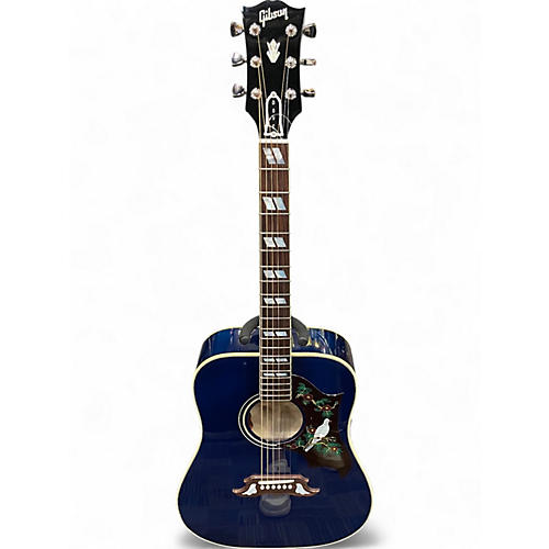 Used Gibson Custom Shop Dove Viper Blue Acoustic Electric Guitar Viper Blue