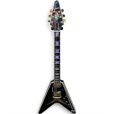 Used Gibson Custom Shop Flying V Black Solid Body Electric Guitar
