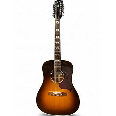 Used Gibson Custom Shop Hummingbird Pro 12 String  Vintage Sunburst 12 String Acoustic Electric Guitar