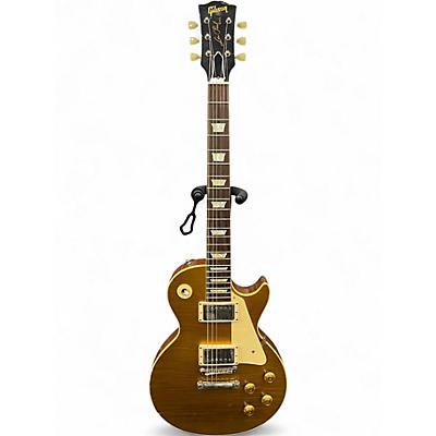 Used Gibson Custom Shop True Historic 1957 Les Paul Standard Gold Top Solid Body Electric Guitar