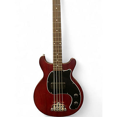 Used Gibson DOUBLE CUT LES PAUL JR  Red Electric Bass Guitar