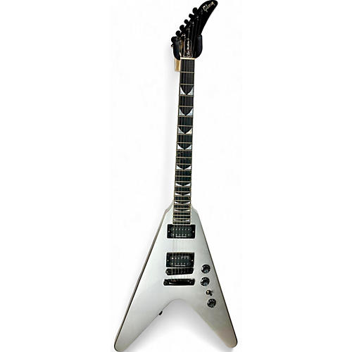 Gibson Used Gibson Dave Mustaine Flying V Black and Silver Solid Body Electric Guitar Black and Silver