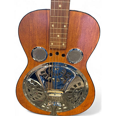 Used Gibson Dobro Hound Dog Deluxe Square Neck Brown Resonator Guitar