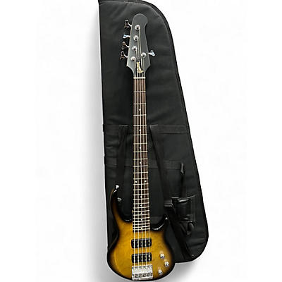 Used Gibson EB5 5 String sunburst Electric Bass Guitar