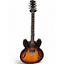 Used Gibson ES 335 2 Knob 2 Tone Sunburst Hollow Body Electric Guitar 2 Tone Sunburst