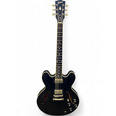 Used Gibson ES-335 CUSTOM SHOP Black Solid Body Electric Guitar