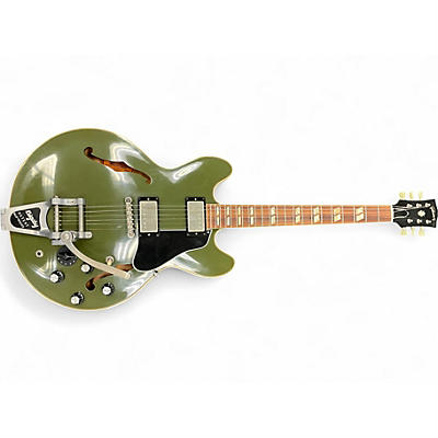 Used Gibson ES-345 64 REISSUE OLIVE DRAB Hollow Body Electric Guitar
