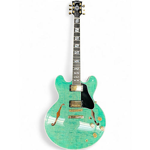 Used Gibson ES Supreme Trans Green Hollow Body Electric Guitar Trans Green