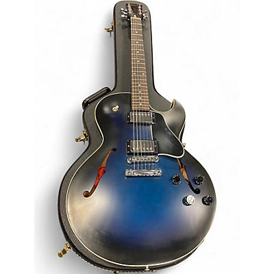 Used Gibson ES135 Trans Blue Burst Hollow Body Electric Guitar