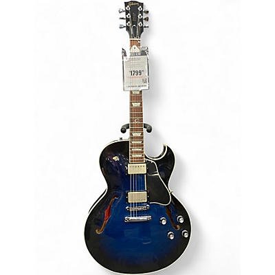Used Gibson ES137 Blue Hollow Body Electric Guitar