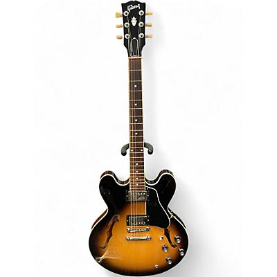 Used Gibson ES335 3 Color Sunburst Hollow Body Electric Guitar