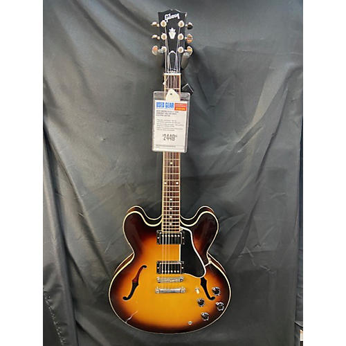 Gibson Used Gibson ES335 3 Tone Sunburst Hollow Body Electric Guitar 3 Tone Sunburst