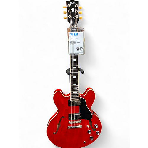 Used Gibson ES335 BRIGHT RED Hollow Body Electric Guitar BRIGHT RED