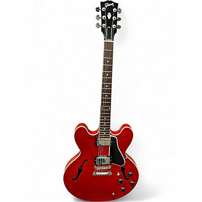 Used Gibson ES335 Cherry Hollow Body Electric Guitar