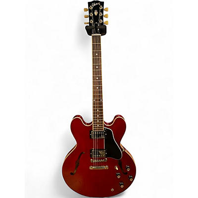 Used Gibson ES335 Cherry Hollow Body Electric Guitar