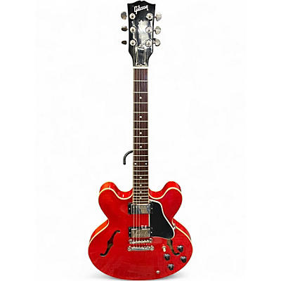Used Gibson ES335 Cherry Hollow Body Electric Guitar