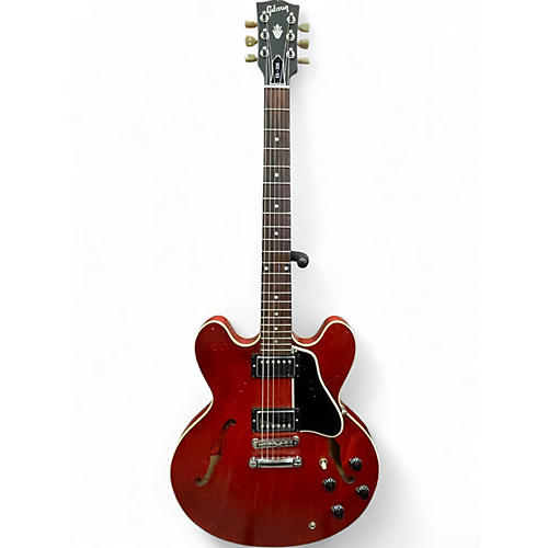 Used Gibson ES335 Custom Cherry Satin Hollow Body Electric Guitar Cherry Satin