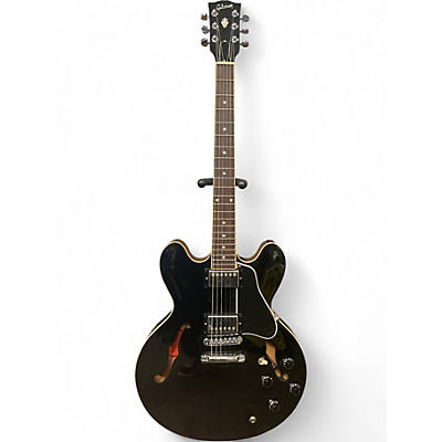 Used Gibson ES335 Dot Reissue Black Hollow Body Electric Guitar