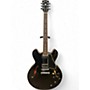 Used Gibson ES335 Dot Reissue Black Hollow Body Electric Guitar Black