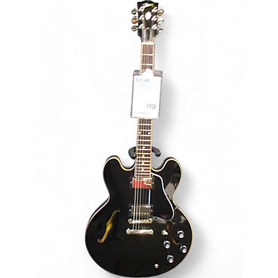 Gibson Used Gibson ES335 Dot Reissue Black Sparkle Hollow Body Electric Guitar