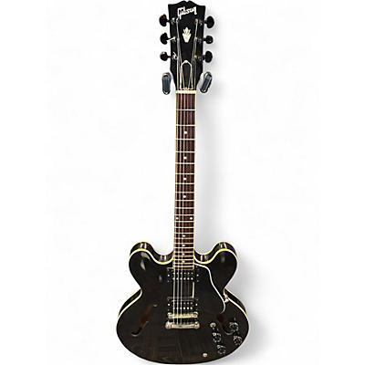 Used Gibson ES335 Dot Reissue Trans Black Hollow Body Electric Guitar