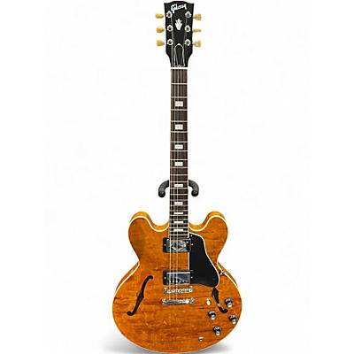 Used Gibson ES335 Figured HONEY AMBER Hollow Body Electric Guitar